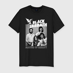 Мужская slim-футболка Black Sabbath rock
