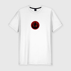 Мужская slim-футболка Герб народа огня