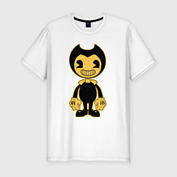 Футболка slim-fit Bendy and the Ink Machine, цвет: белый