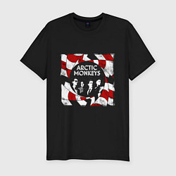 Мужская slim-футболка Arctic monkeys band