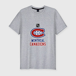 Футболка slim-fit Монреаль Канадиенс - НХЛ, цвет: меланж
