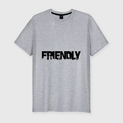 Футболка slim-fit DayZ: Im friendly, цвет: меланж