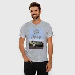 Футболка slim-fit Chrysler Jeep - concept, цвет: меланж — фото 2