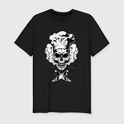 Мужская slim-футболка The cooks skull