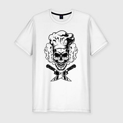 Мужская slim-футболка The cooks skull