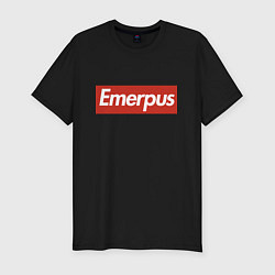 Футболка slim-fit Emerpus - joke, цвет: черный