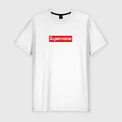 Мужская slim-футболка Superпапа