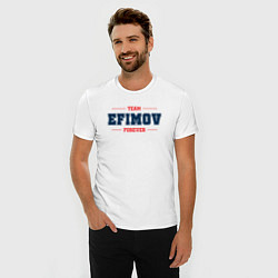 Футболка slim-fit Team Efimov forever фамилия на латинице, цвет: белый — фото 2