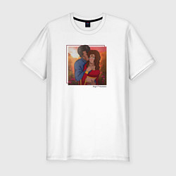 Футболка slim-fit КЗТ Амала и Амрит, цвет: белый