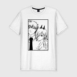 Мужская slim-футболка Пауэр и Дэнджи