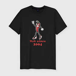 Футболка slim-fit Hot since 2004, цвет: черный