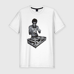 Мужская slim-футболка DJ Bruce Lee