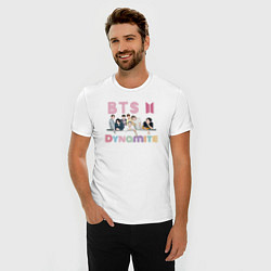 Футболка slim-fit BTS Bangtan boys group, цвет: белый — фото 2