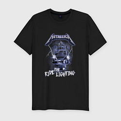 Мужская slim-футболка Metallica ride the lighting