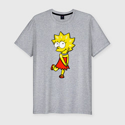 Футболка slim-fit Красивая Лиза, цвет: меланж