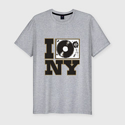 Мужская slim-футболка Vinyl New York