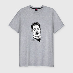 Футболка slim-fit Джакомо Пуччини, цвет: меланж