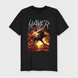Мужская slim-футболка Slayer rock