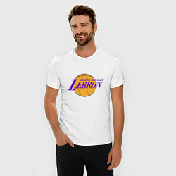 Футболка slim-fit Defend the lake Lebron, цвет: белый — фото 2
