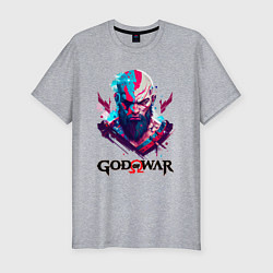 Футболка slim-fit God of War, Kratos, цвет: меланж
