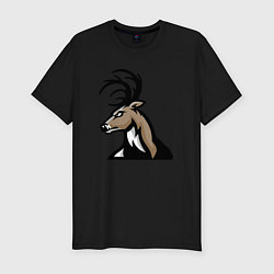 Футболка slim-fit Deer mood, цвет: черный