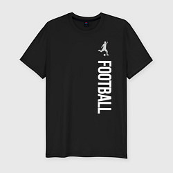 Футболка slim-fit Football, цвет: черный