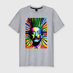 Футболка slim-fit Salvador Dali, цвет: меланж