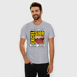 Футболка slim-fit Stan Lee legend, цвет: меланж — фото 2