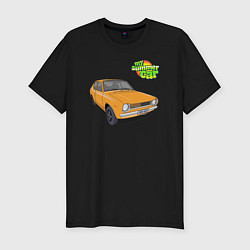 Футболка slim-fit My summer car yellow, цвет: черный