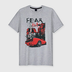 Футболка slim-fit Fear this, цвет: меланж