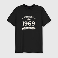 Мужская slim-футболка Винтаж 1969 ограниченный выпуск
