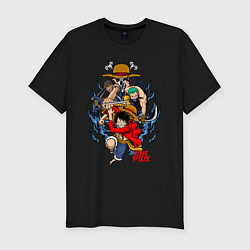 Футболка slim-fit One Piece run, цвет: черный