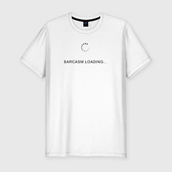 Футболка slim-fit Sarcasm loading white, цвет: белый