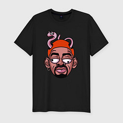Футболка slim-fit Rodman snake, цвет: черный