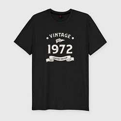 Мужская slim-футболка Винтаж 1972 Ограниченный выпуск