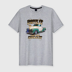 Мужская slim-футболка Классический пикап Chevrolet Thriftmaster