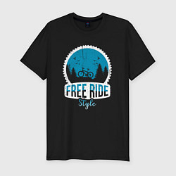 Футболка slim-fit Free ride style, цвет: черный