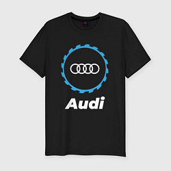 Футболка slim-fit Audi в стиле Top Gear, цвет: черный