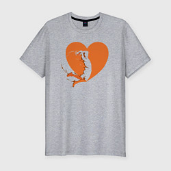 Футболка slim-fit Love slam dunk, цвет: меланж