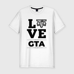 Футболка slim-fit GTA love classic, цвет: белый