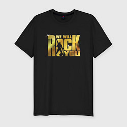 Футболка slim-fit We will rock You Queen, цвет: черный