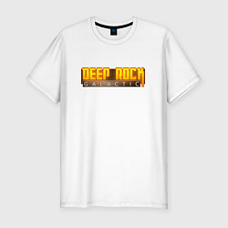 Мужская slim-футболка Deep Rock Galactic logo