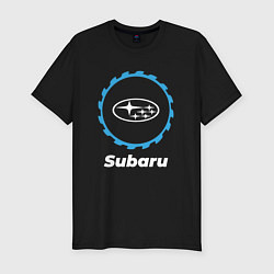 Мужская slim-футболка Subaru в стиле Top Gear