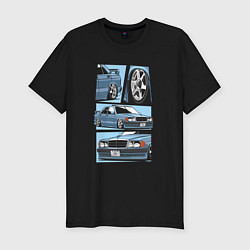 Мужская slim-футболка Mercedes-Benz 190E V1