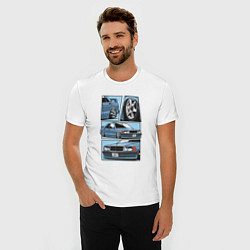 Футболка slim-fit Mercedes-Benz 190E V1, цвет: белый — фото 2