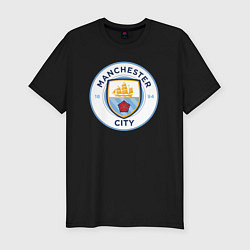 Футболка slim-fit Manchester City FC, цвет: черный