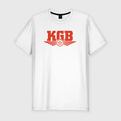 Мужская slim-футболка KGB Red