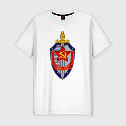 Мужская slim-футболка ВЧК КГБ