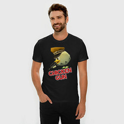 Футболка slim-fit Chicken Gun logo, цвет: черный — фото 2