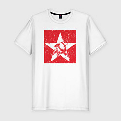 Футболка slim-fit Star USSR, цвет: белый